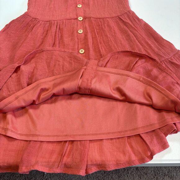 Indigo Rose Womens Dress Size Small Red Flowy Boho Sleeveless Tiered - Picture 6 of 8